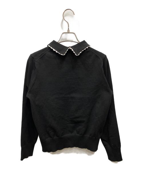 UNITED ARROWS（ユナイテッドアローズ）UNITED ARROWS (ユナイテッドアローズ) 襟付ニット ブラック サイズ:FREEの古着・服飾アイテム