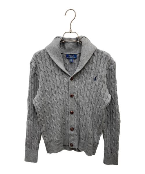 POLO RALPH LAUREN（ポロ・ラルフローレン）POLO RALPH LAUREN (ポロ・ラルフローレン) スモールポニーカーディガン グレー サイズ:Mの古着・服飾アイテム
