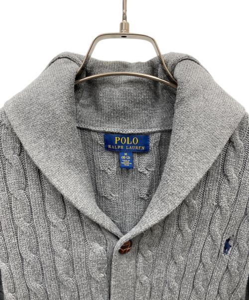 POLO RALPH LAUREN（ポロ・ラルフローレン）POLO RALPH LAUREN (ポロ・ラルフローレン) スモールポニーカーディガン グレー サイズ:Mの古着・服飾アイテム