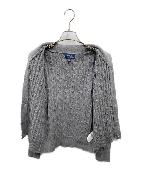 POLO RALPH LAUREN（ポロ・ラルフローレン）POLO RALPH LAUREN (ポロ・ラルフローレン) スモールポニーカーディガン グレー サイズ:Mの古着・服飾アイテム