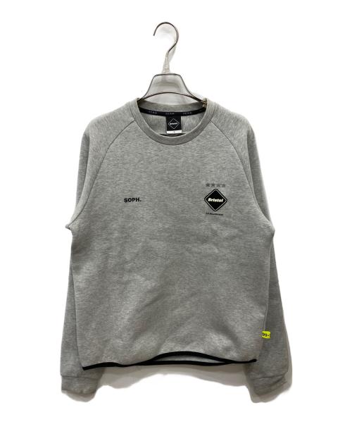 F.C.Real Bristol（エフシーレアルブリストル）F.C.Real Bristol (エフシーレアルブリストル) SWEAT CREW NECK TOP グレー サイズ:Sの古着・服飾アイテム