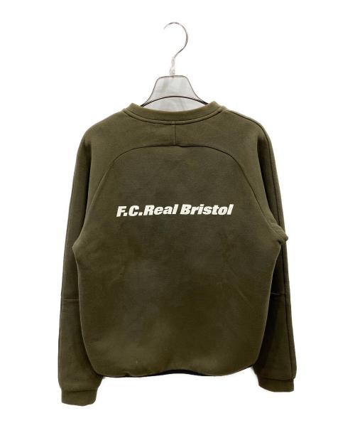 F.C.Real Bristol（エフシーレアルブリストル）F.C.Real Bristol (エフシーレアルブリストル) SWEAT CREW NECK TOP オリーブ サイズ:Sの古着・服飾アイテム