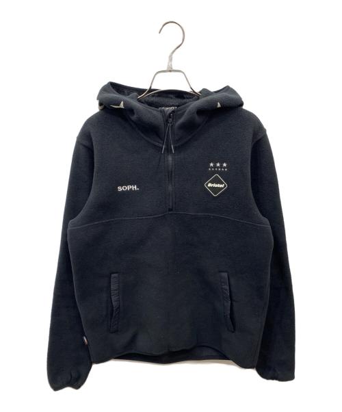 F.C.Real Bristol（エフシーレアルブリストル）F.C.Real Bristol (エフシーレアルブリストル) POLARTEC FLEECE HALF ZIP STAR HOODY ブラック サイズ:Sの古着・服飾アイテム