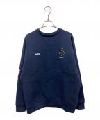 F.C.Real Bristolエフシーレアルブリストル）の古着「MLB TOUR TECH KNIT BIG CREWNECK TOP」｜ネイビー