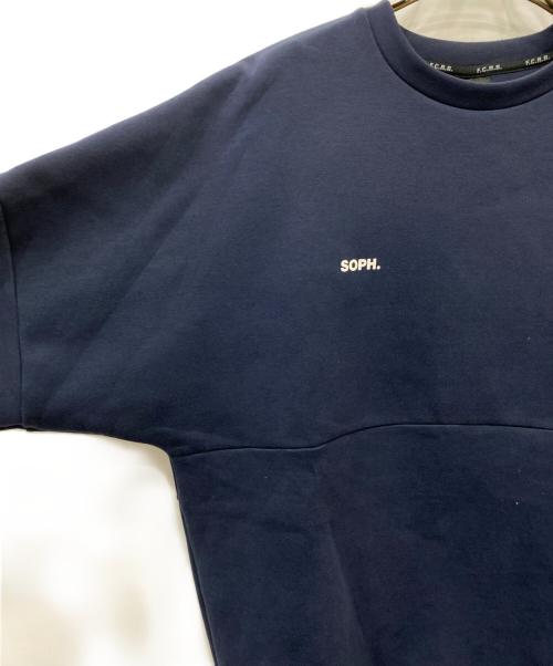 F.C.Real Bristol（エフシーレアルブリストル）F.C.Real Bristol (エフシーレアルブリストル) MLB TOUR TECH KNIT BIG CREWNECK TOP ネイビー サイズ:Mの古着・服飾アイテム