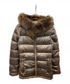 PRADA SPORTSプラダスポーツ）の古着「ファー付きダウンジャケット」｜グレー