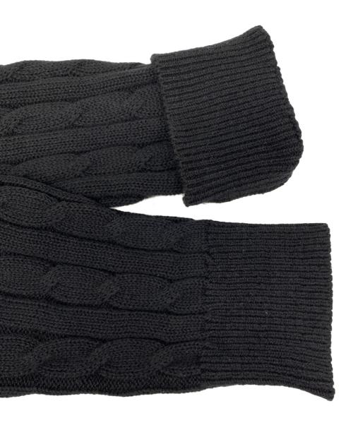 WACKO MARIA（ワコマリア）WACKO MARIA (ワコマリア) クルーネックケーブルニット ブラック サイズ:Sの古着・服飾アイテム