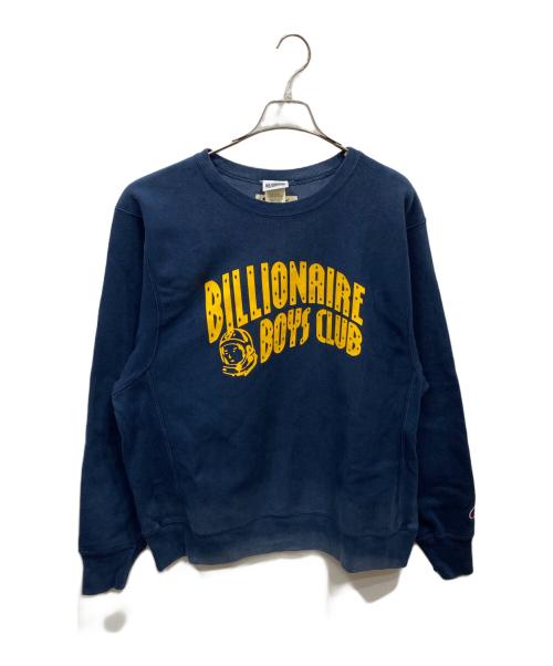 Champion（チャンピオン）Champion (チャンピオン) BILLIONAIRE BOYS CLUB (ビリオネアボーイズクラブ) リバースウィーブクルーネックスウェット ブルー サイズ:Mの古着・服飾アイテム