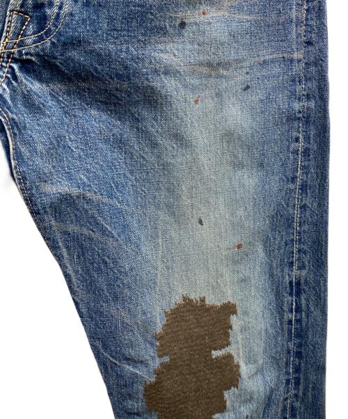 DUBBLE WORKS（ダブルワークス）DUBBLE WORKS (ダブルワークス) 刺繍加工セルビッチデニムパンツ インディゴ サイズ:W32の古着・服飾アイテム