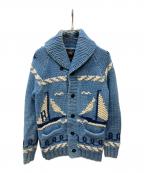 RRLダブルアールエル）の古着「カウチンニットカーディガン」｜ブルー