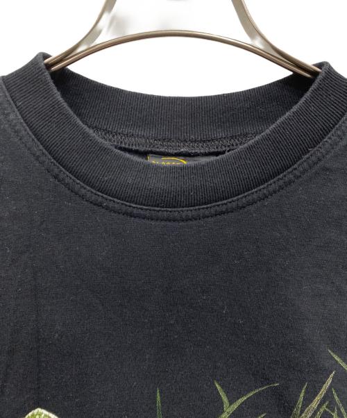 planet earth（プラネット アース）planet earth (プラネット アース) プリントTシャツ ブラック サイズ:Mの古着・服飾アイテム