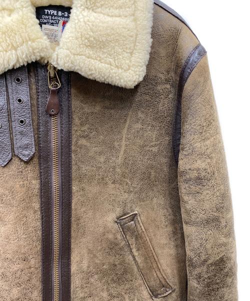 Schott（ショット）Schott (ショット) TYPE B-3 ムートンジャケット ブラウン サイズ:42の古着・服飾アイテム