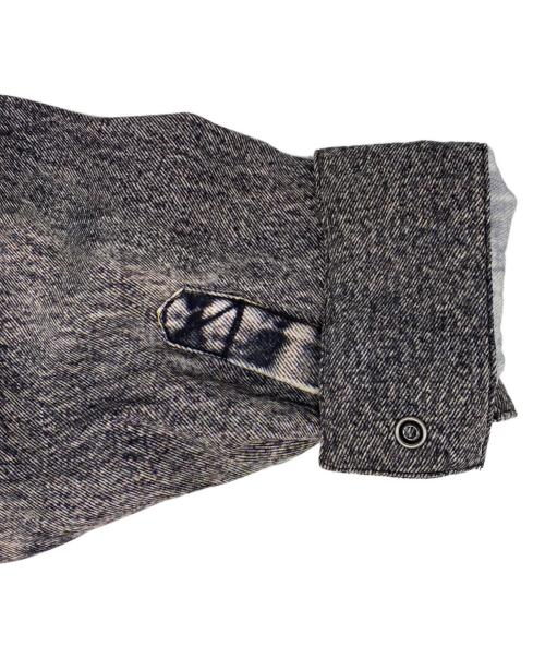 DIESEL（ディーゼル）DIESEL (ディーゼル) 転写プリント長袖シャツ ブラック サイズ:52の古着・服飾アイテム