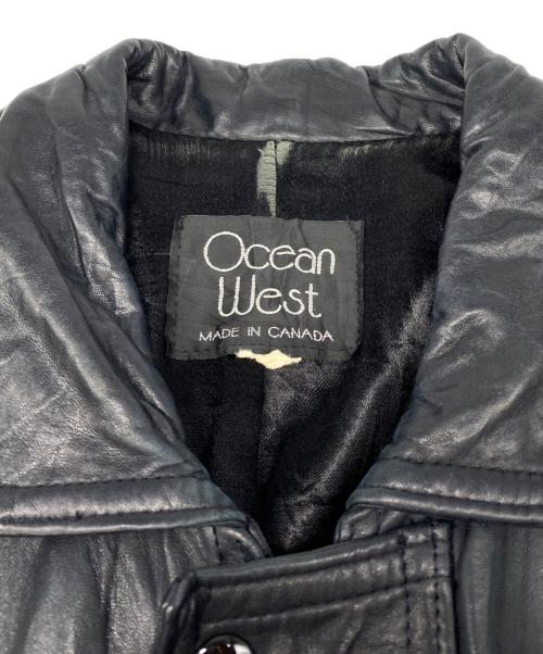 oceanwest（オーシャンウェスト）oceanwest (オーシャンウェスト) レザーコート ブラック サイズ:不明の古着・服飾アイテム