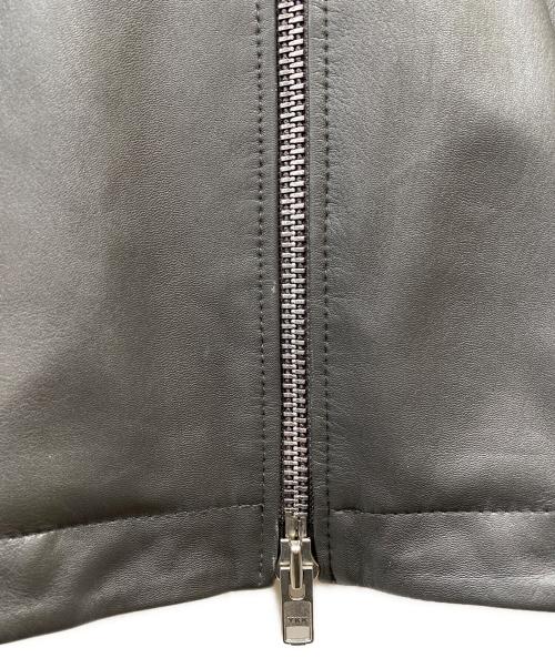 SUNFLOWER（サンフラワー）SUNFLOWER (サンフラワー) SHORT LEATHER JACKET グレー サイズ:46の古着・服飾アイテム