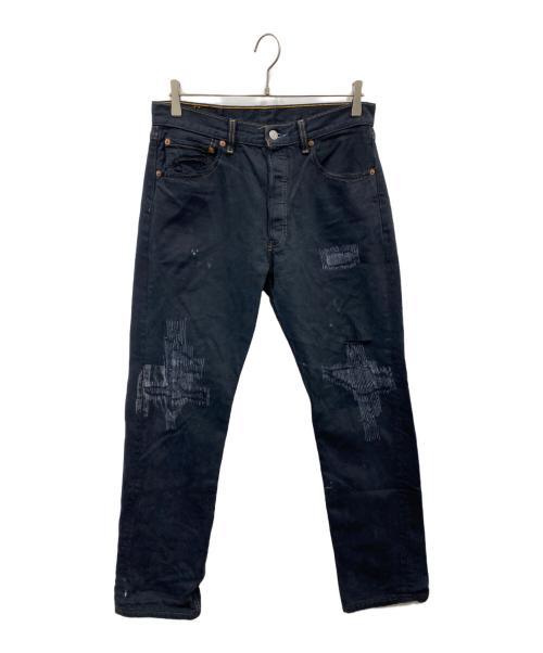 LEVI'S（リーバイス）LEVI'S (リーバイス) リメイクデニムパンツ ブラック サイズ:W32の古着・服飾アイテム