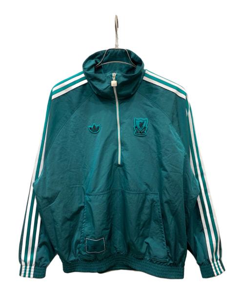 adidas Originals（アディダスオリジナル）adidas originals (アディダスオリジナル) LIVERPOOL (リバプール) TERRACEICON ハーフジップジャケット グリーン サイズ:Sの古着・服飾アイテム
