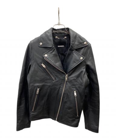 DIESEL ダブルライダースジャケット/M/レザー/BLK 3066002166196609_01_0474w.jpeg
