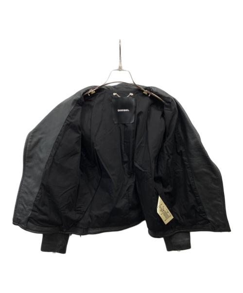 DIESEL（ディーゼル）DIESEL (ディーゼル) レザーダブルライダースジャケット ブラック サイズ:XSの古着・服飾アイテム
