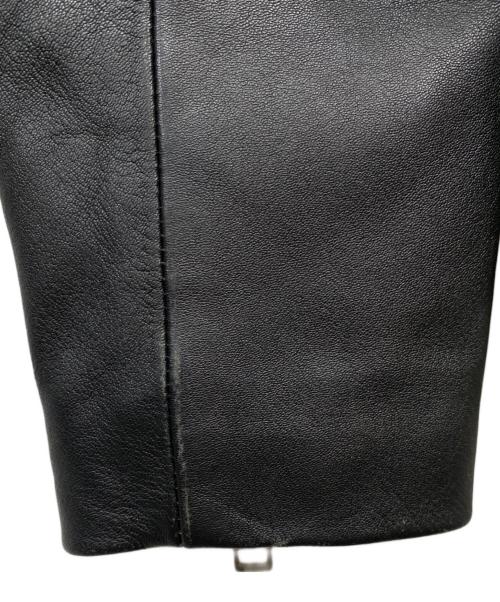 DIESEL（ディーゼル）DIESEL (ディーゼル) レザーダブルライダースジャケット ブラック サイズ:XSの古着・服飾アイテム