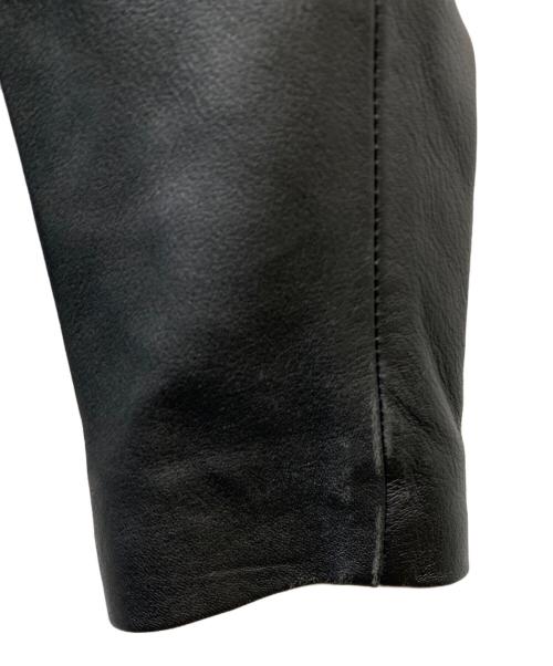 DIESEL（ディーゼル）DIESEL (ディーゼル) レザーダブルライダースジャケット ブラック サイズ:XSの古着・服飾アイテム