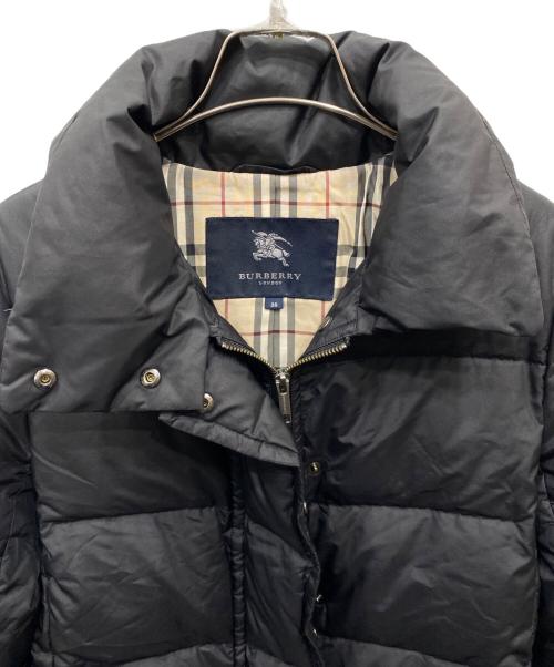 BURBERRY（バーバリー）BURBERRY (バーバリー) 裏ノバチェック柄ダウンジャケット ブラック サイズ:38の古着・服飾アイテム