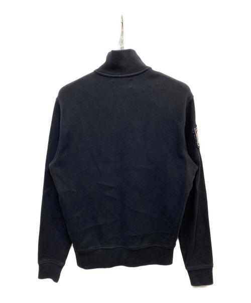 POLO RALPH LAUREN（ポロ・ラルフローレン）POLO RALPH LAUREN (ポロ・ラルフローレン) ハーフジップスウェット ブラック サイズ:XSの古着・服飾アイテム