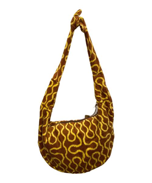 Vivienne Westwood（ヴィヴィアンウエストウッド）Vivienne Westwood (ヴィヴィアンウエストウッド) スクイグルパイル生地ショルダーバッグ ブラウンの古着・服飾アイテム