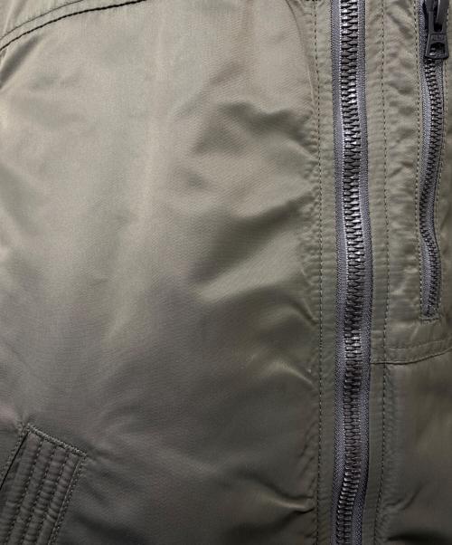 ALPHA（アルファ）ALPHA (アルファ) フーデッドリブジャケット グリーン サイズ:Mの古着・服飾アイテム