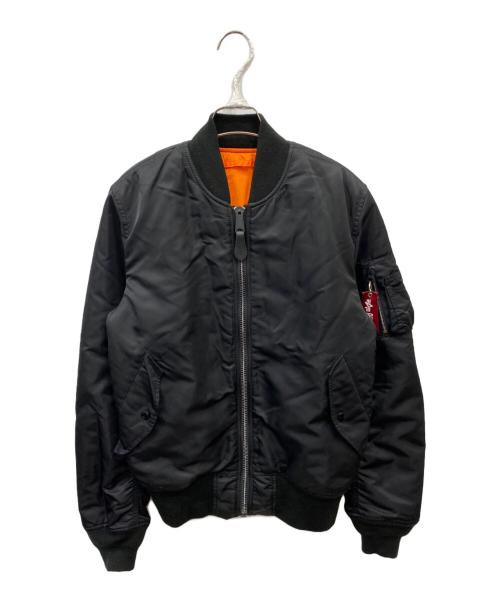 ALPHA INDUSTRIES（アルファインダストリーズ）ALPHA INDUSTRIES (アルファインダストリーズ) MA-1ジャケット ブラック サイズ:Mの古着・服飾アイテム