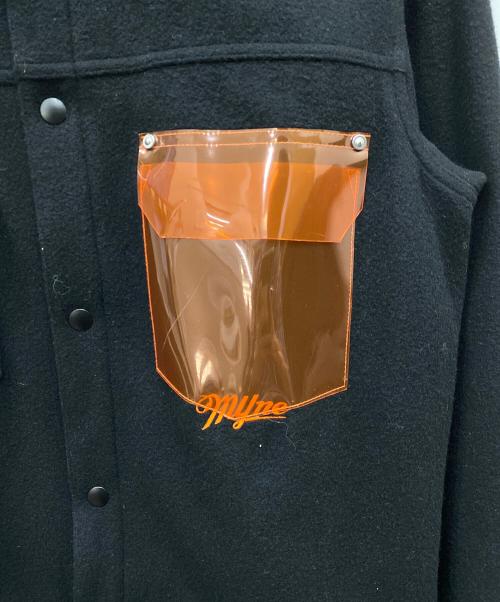 myne（マイン）MYNE (マイン) clear pocket trucker jacket ブラック サイズ:Ⅿの古着・服飾アイテム