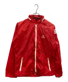 adidas（アディダス）の古着「ナイロンジャケット」｜レッド