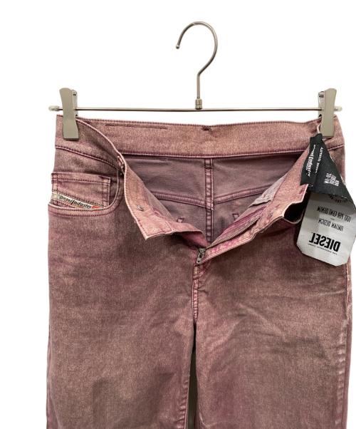 DIESEL（ディーゼル）DIESEL (ディーゼル) デニムパンツ レッド サイズ:24の古着・服飾アイテム