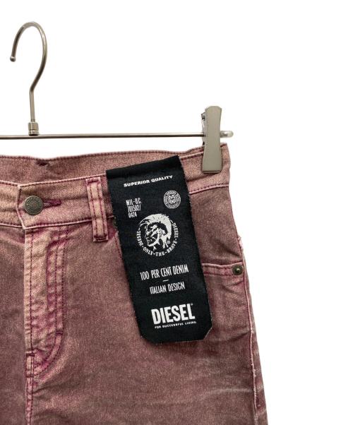 DIESEL（ディーゼル）DIESEL (ディーゼル) デニムパンツ レッド サイズ:24の古着・服飾アイテム