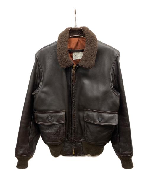 US ARMY（ユーエスアーミー）US ARMY (ユーエスアーミー) G-1レザージャケット ブラウン サイズ:42の古着・服飾アイテム
