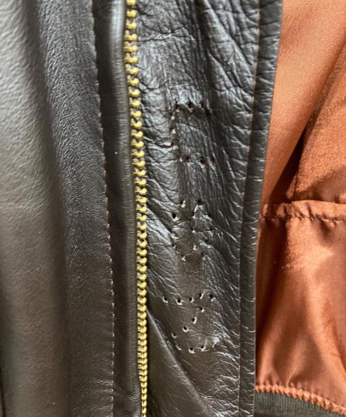 US ARMY（ユーエスアーミー）US ARMY (ユーエスアーミー) G-1レザージャケット ブラウン サイズ:42の古着・服飾アイテム