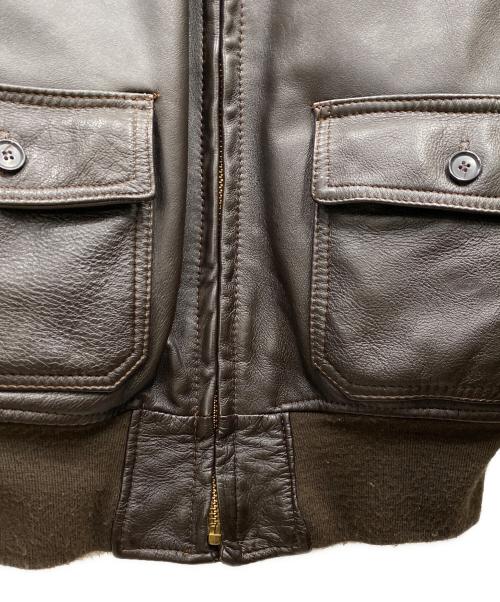 US ARMY（ユーエスアーミー）US ARMY (ユーエスアーミー) G-1レザージャケット ブラウン サイズ:42の古着・服飾アイテム