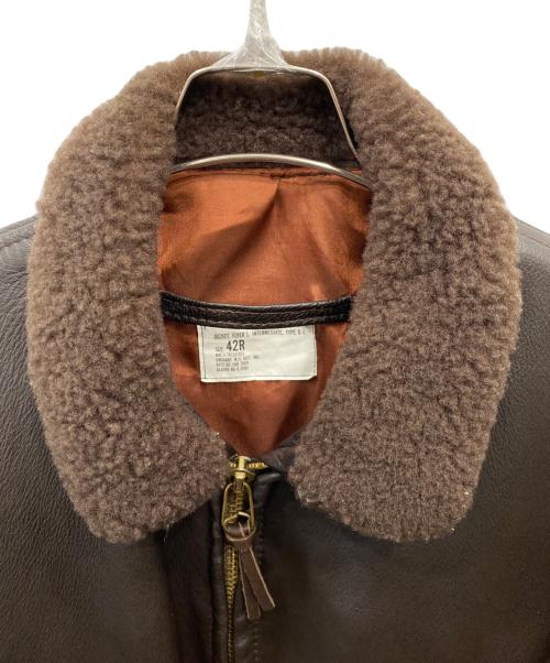 US ARMY（ユーエスアーミー）US ARMY (ユーエスアーミー) G-1レザージャケット ブラウン サイズ:42の古着・服飾アイテム