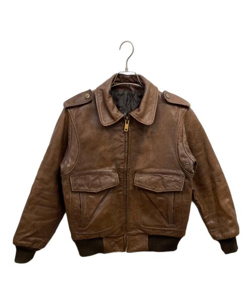 古着（フルギ）古着 (フルギ) A-2レザージャケット ブラウン サイズ:Mの古着・服飾アイテム