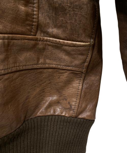 古着（フルギ）古着 (フルギ) A-2レザージャケット ブラウン サイズ:Mの古着・服飾アイテム