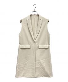 NOLLEY'S（ノーリーズ）の古着「ダブルクロスジレ」｜アイボリー