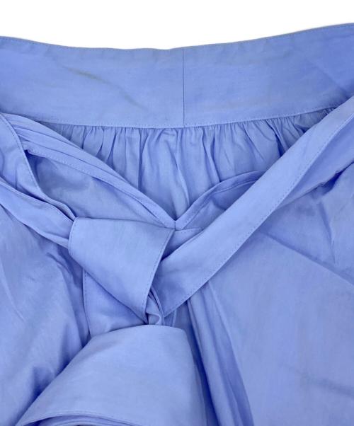 green label relaxing（グリーンレーベルリラクシング）green label relaxing (グリーンレーベルリラクシング) ボウタイギャザーブラウス スカイブルー サイズ:不明の古着・服飾アイテム