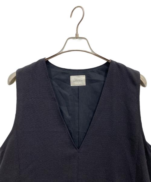 green label relaxing（グリーンレーベルリラクシング）green label relaxing (グリーンレーベルリラクシング) リネンライクベスト ブラック サイズ:FREEの古着・服飾アイテム