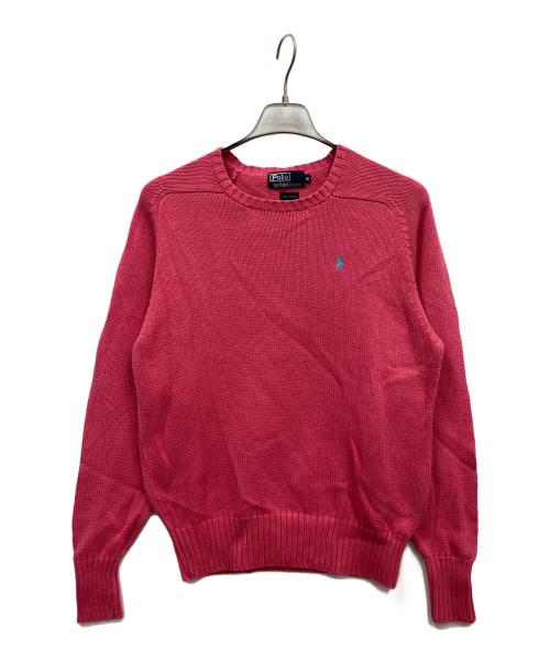 POLO RALPH LAUREN（ポロ・ラルフローレン）POLO RALPH LAUREN (ポロ・ラルフローレン) ハイゲージニット ピンク サイズ:Sの古着・服飾アイテム