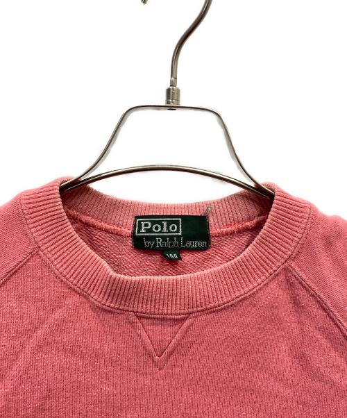 POLO RALPH LAUREN（ポロ・ラルフローレン）POLO RALPH LAUREN (ポロ・ラルフローレン) クルーネックスウェット ピンク サイズ:160の古着・服飾アイテム