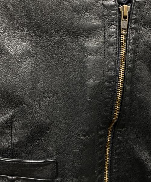 PAUL SMITH（ポールスミス）PAUL SMITH (ポールスミス) カウレザーベスト ブラック サイズ:FREEの古着・服飾アイテム