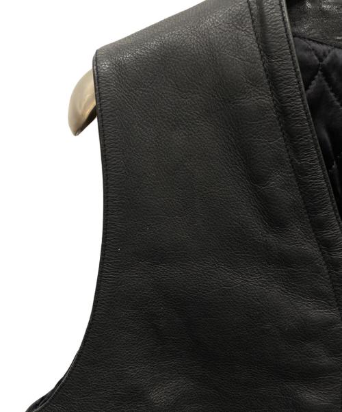 PAUL SMITH（ポールスミス）PAUL SMITH (ポールスミス) カウレザーベスト ブラック サイズ:FREEの古着・服飾アイテム