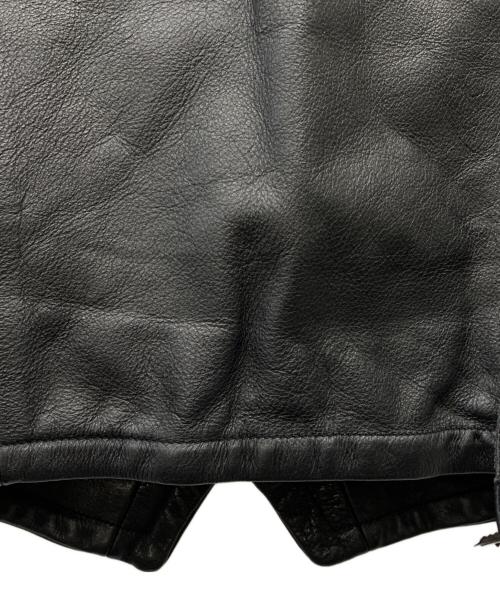 PAUL SMITH（ポールスミス）PAUL SMITH (ポールスミス) カウレザーベスト ブラック サイズ:FREEの古着・服飾アイテム