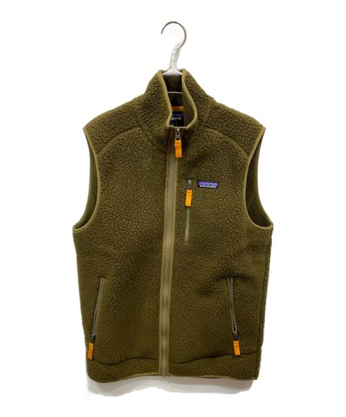 Patagonia（パタゴニア）Patagonia (パタゴニア) レトロ・パイル・ベスト カーキ サイズ:Mの古着・服飾アイテム