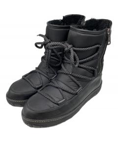 中古・古着通販】MONCLER (モンクレール) スノーブーツ ブラック